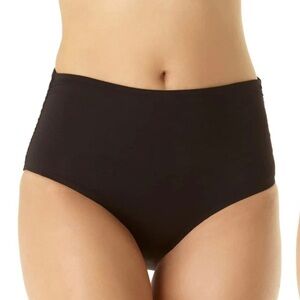 Anne Cole Convertible High Waist Shirred Swim Bottom NWT